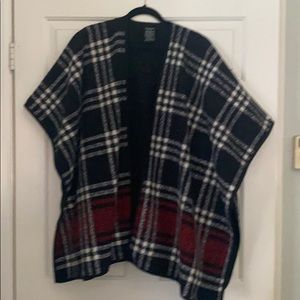 Warm reverseable poncho